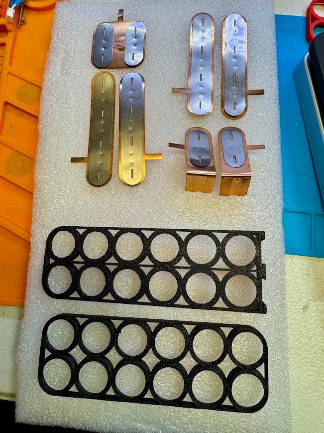 6S2P 21700 Battery Kit – Copper/Nickel Sandwich with Custom Lightweight Tray