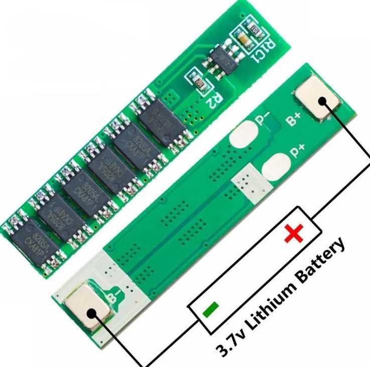 1S 12A BMS – 3.7V Li-ion Battery Protection Board