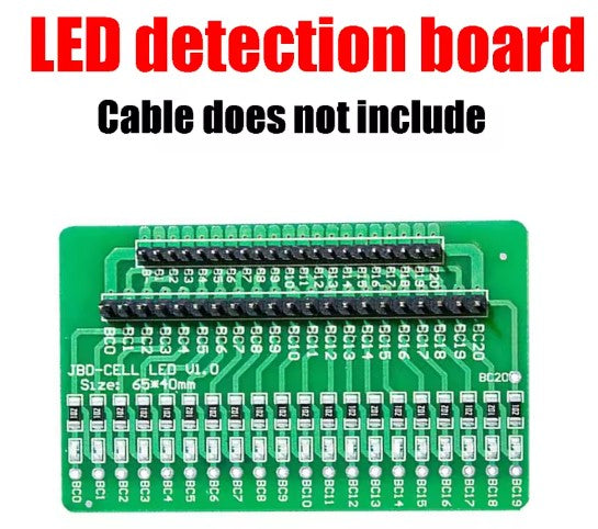 3S to 20S LED Battery Detection Board for Li-ion & LiFePO4 Packs - battery building product photo 2