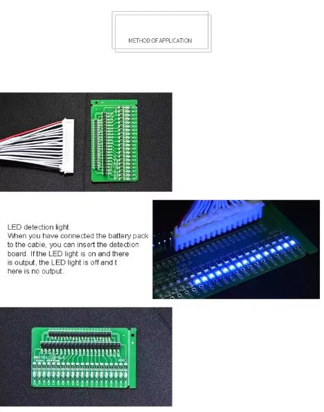 3S to 20S LED Battery Detection Board for Li-ion & LiFePO4 Packs, detail view 3