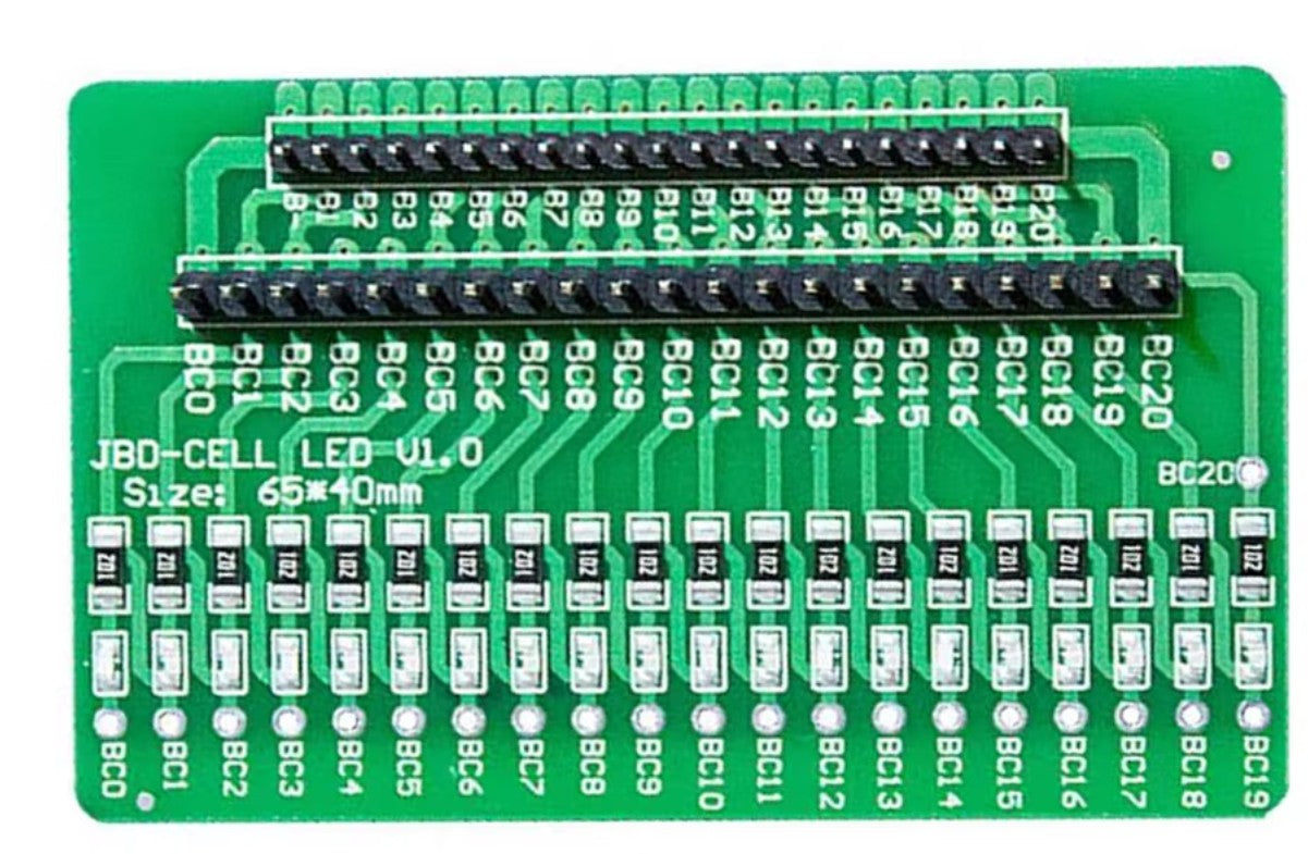 3S to 20S LED Battery Detection Board for Li-ion & LiFePO4 Packs, detail view 4