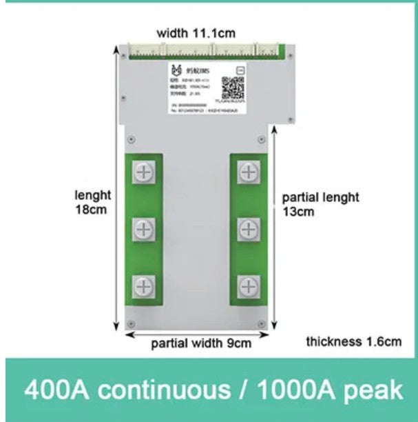ANT 400A Smart Bluetooth BMS – 20S to 30S, 1000A Peak - Li-ion