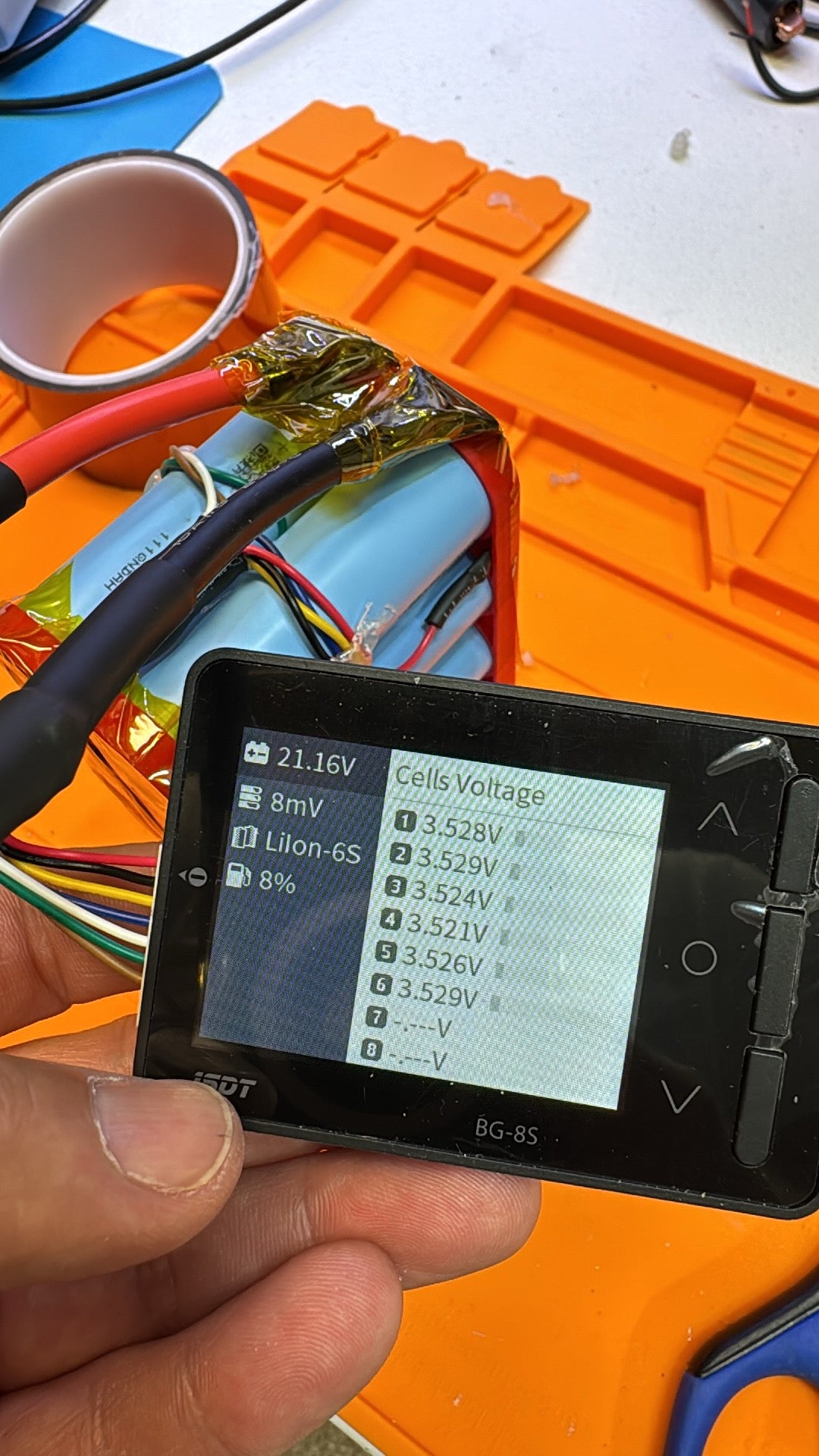 6S2P 22.2V 140A 8000 mAh Ultra-Lightweight LiPo Alternative – EVE 40PL Tabless Cells