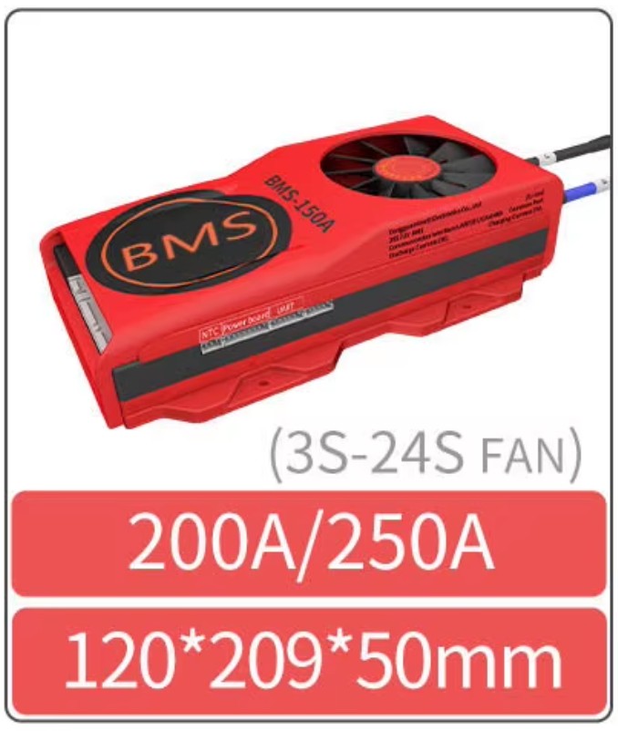 Daly 250A-FAN, LiFePo4 8S 24V BT