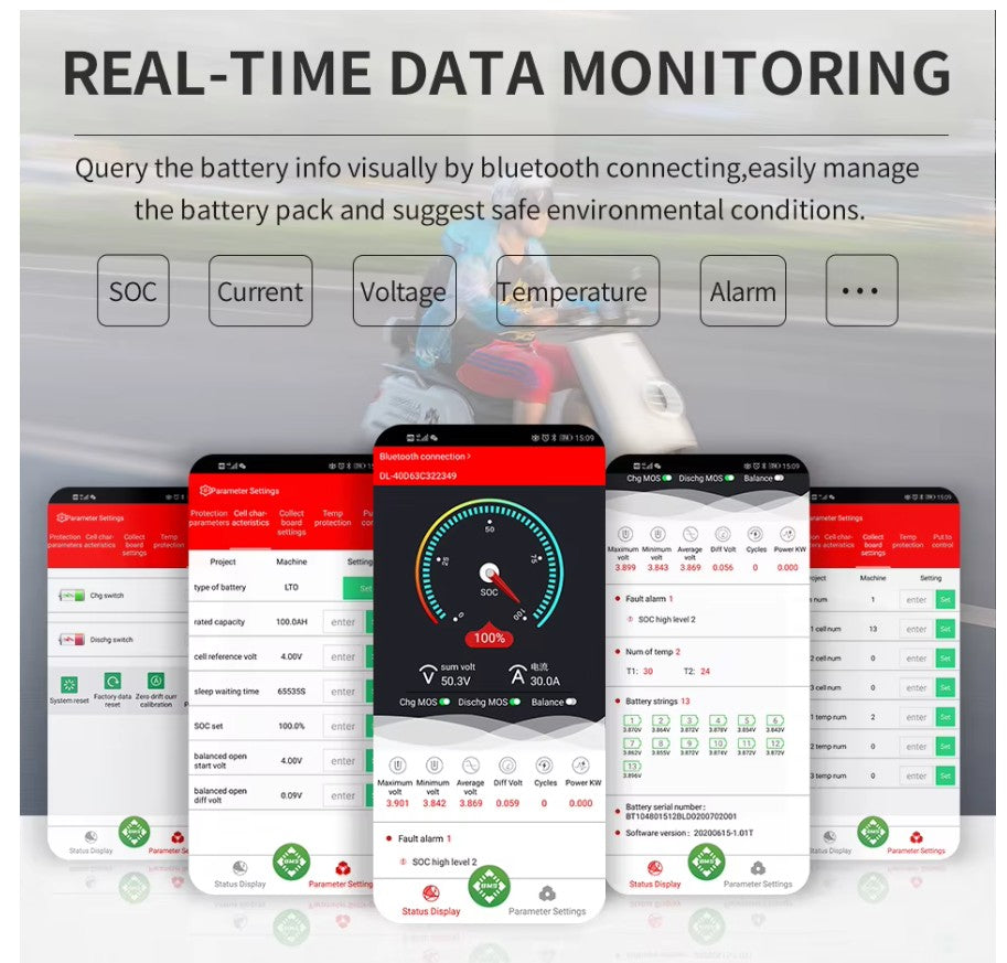 Daly 250A-FAN, Li-ion 7S 24V BT