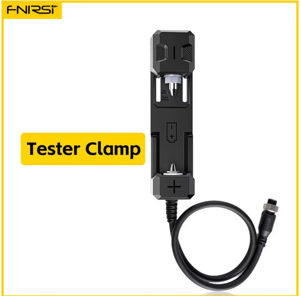 FNIRSI HRM-10 Battery Internal Resistance Tester Clamp – Kelvin Clip for 18650 / 26650 Cells