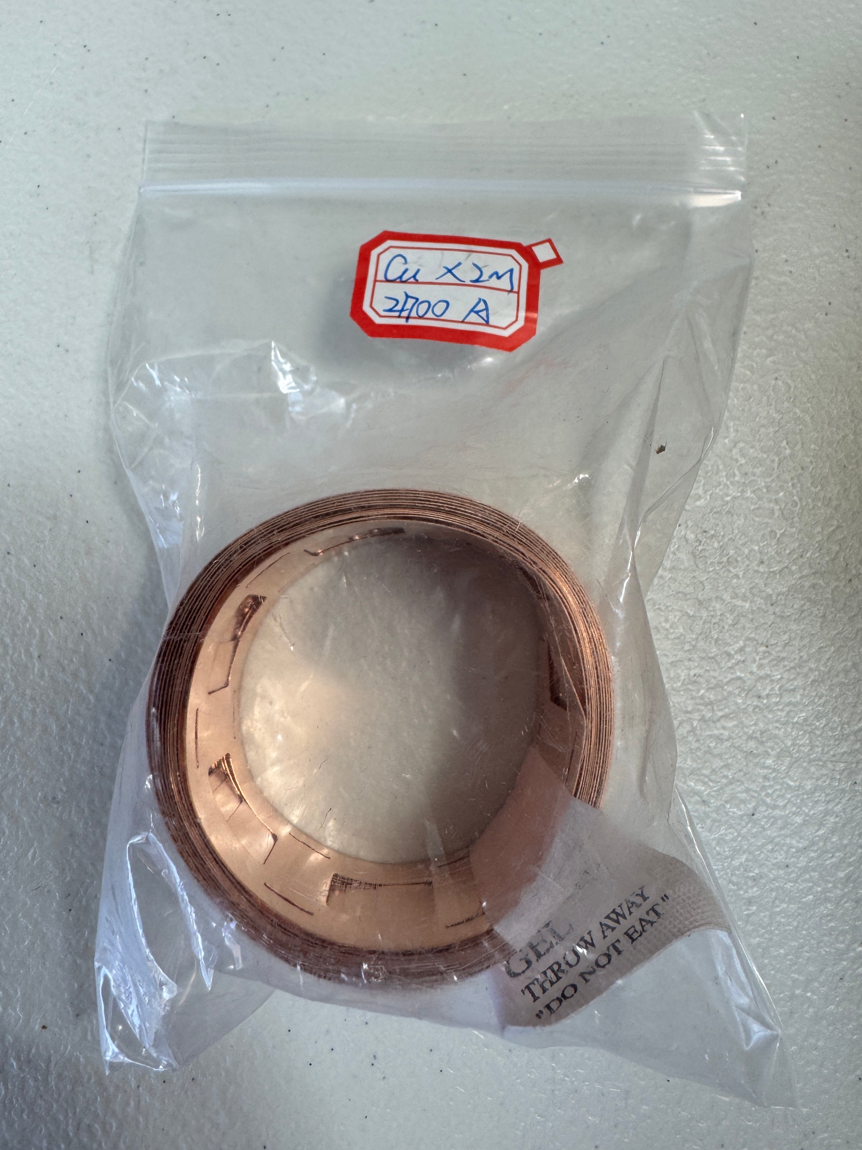 T2 Copper 2P Strips - 21700 Battery Welding (2M, 0.2mm Thickness