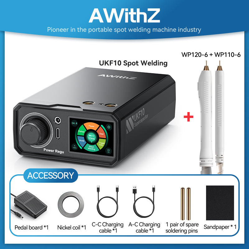 AWithZ UKF10 1380A 10.2kW Super Farad Capacitor Spot Welder