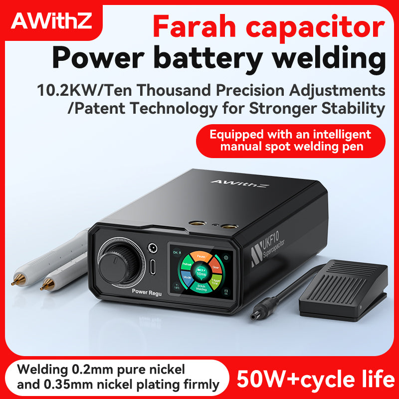 AWithZ UKF10 1380A 10.2kW Super Farad Capacitor Spot Welder