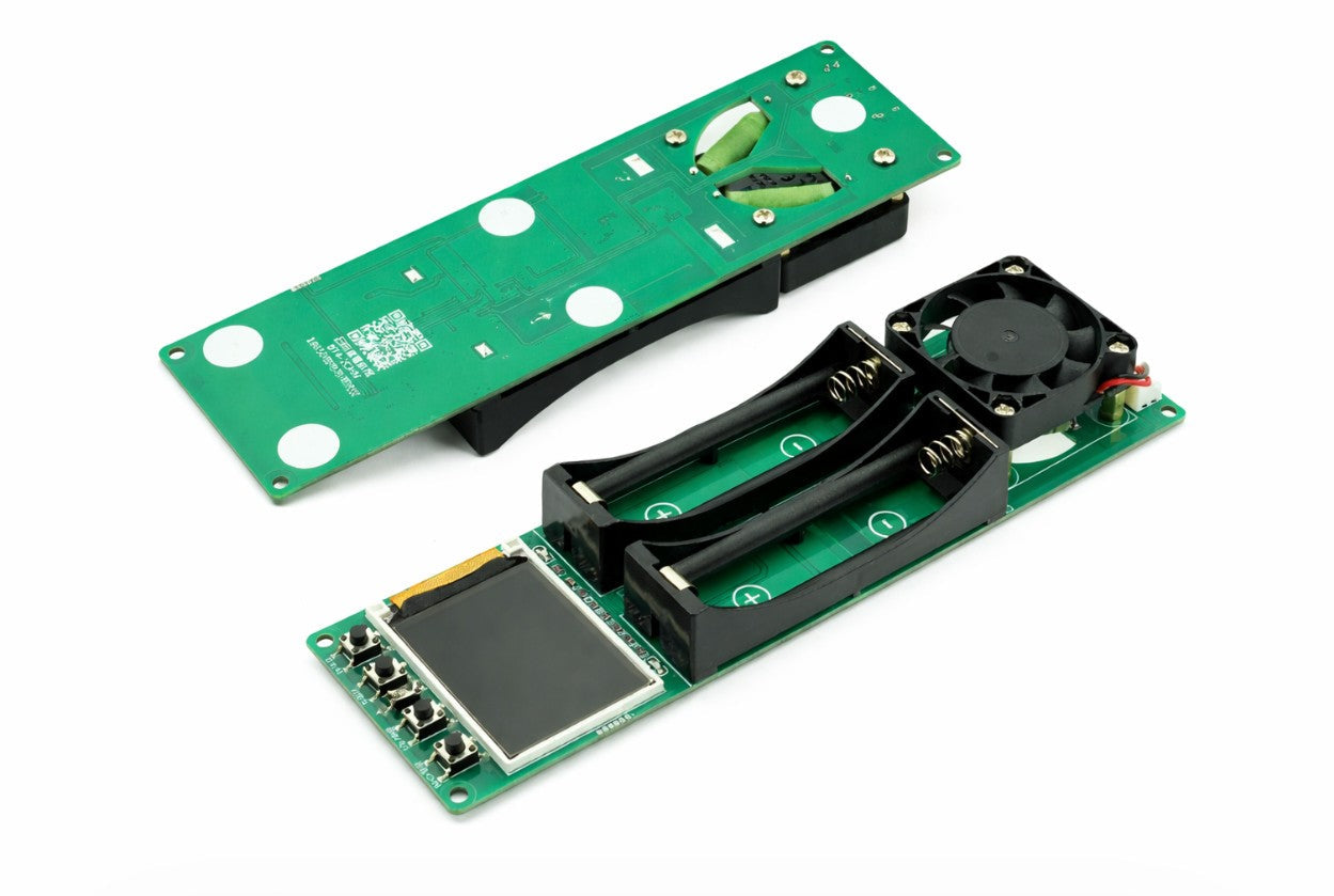 dual-channel-18650-battery-capacity-tester-pcb-view
