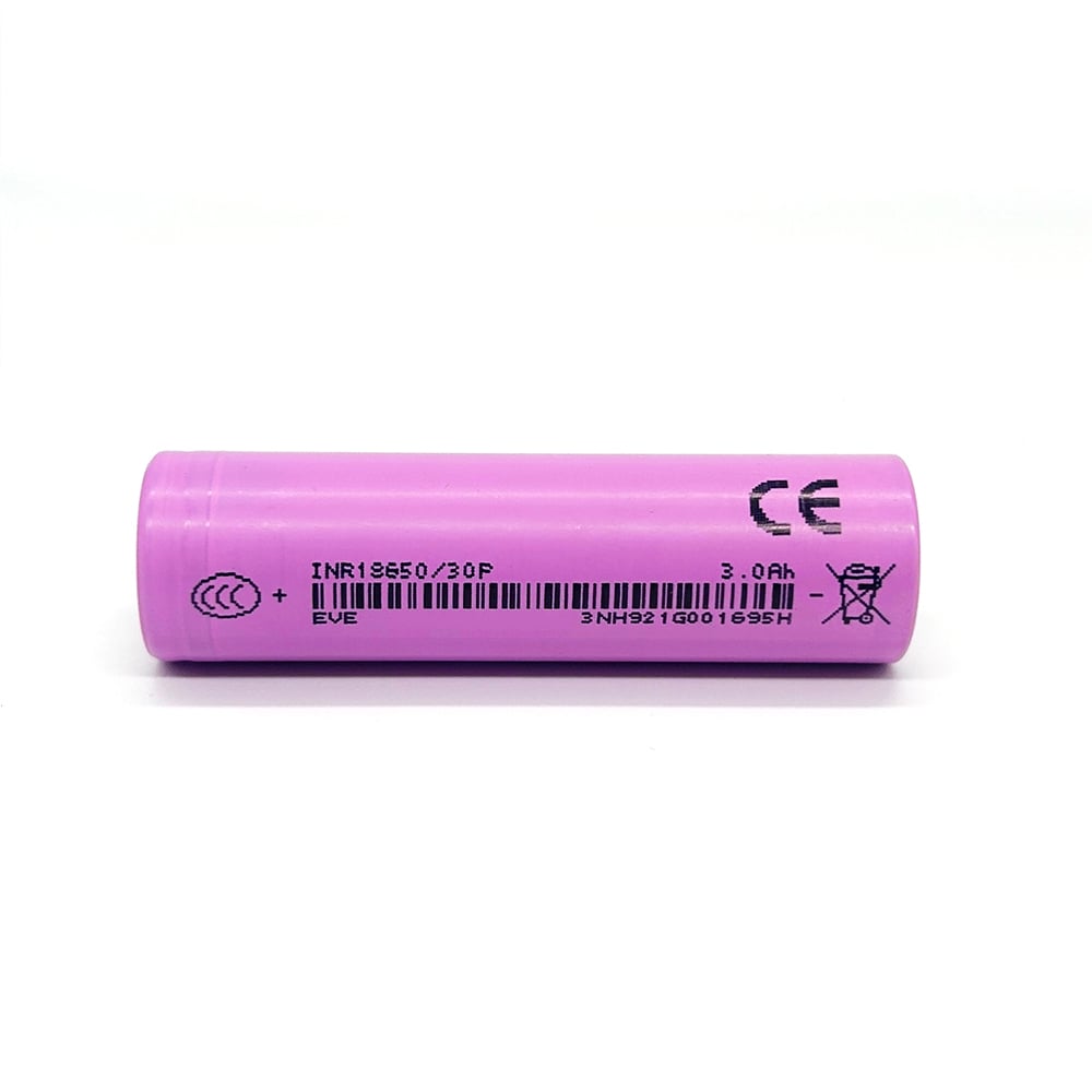 EVE 30P 18650 3000mAh 30A Battery Cell, detail view 5
