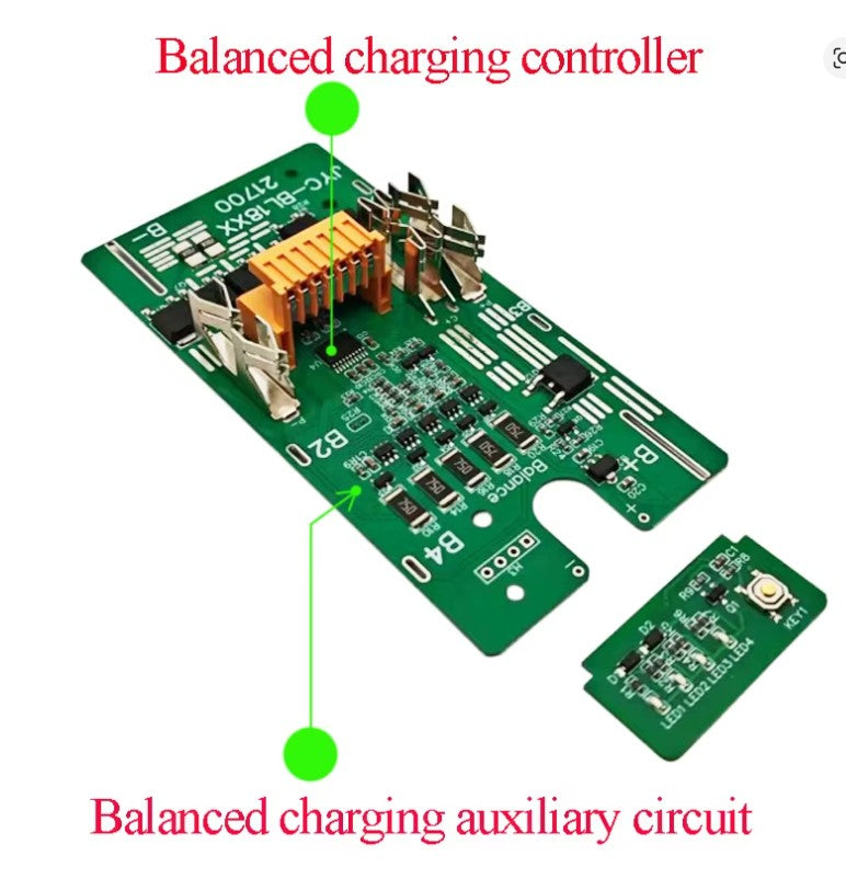21700 Plastic Case + BMS PCBA for Makita 18V Li-ion Battery (DIY Kit)