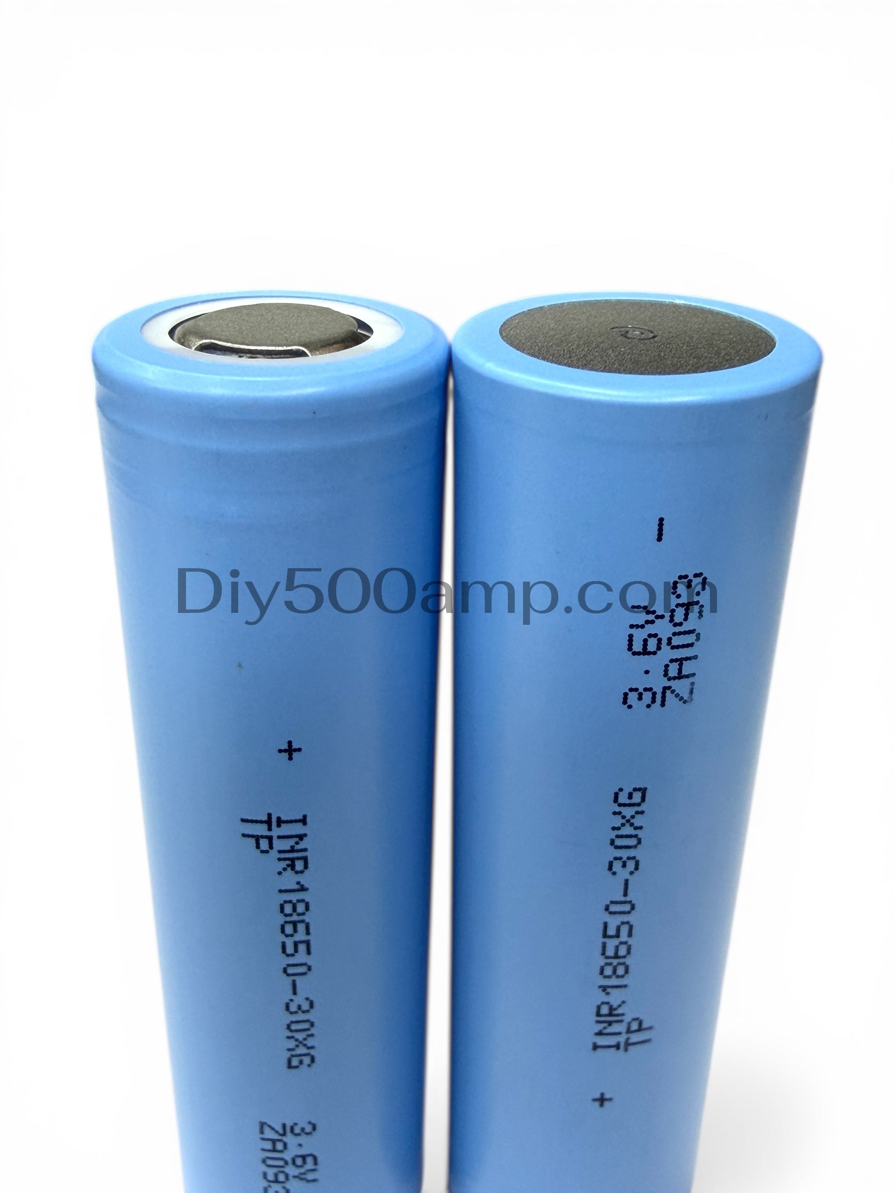 Tenpower 18650 30XG lithium-ion battery cells close-up pair view