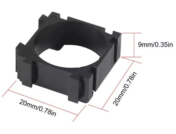 100PCS 18650 Lithium Battery Holder - DIY