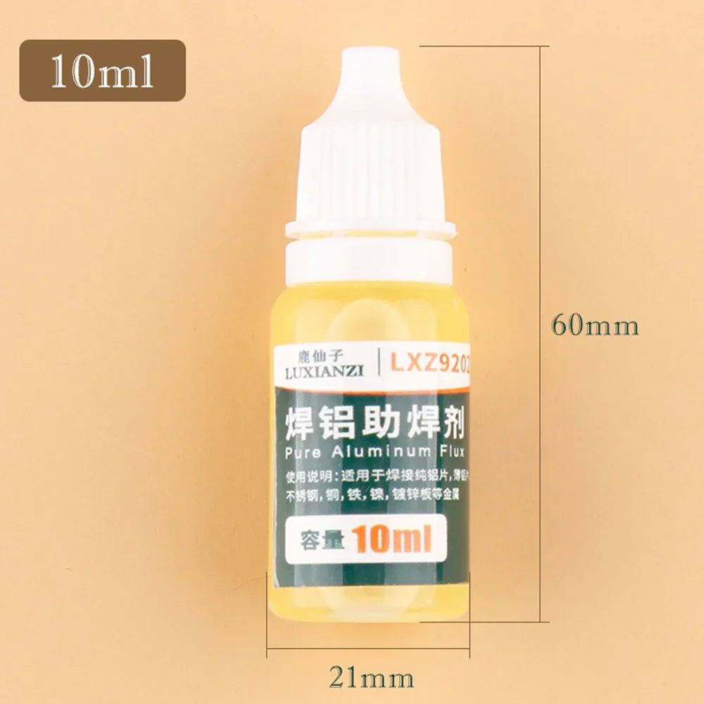 10 ml multi-metal soldering flux bottle dimensions, approximately 60 by 21 millimeters