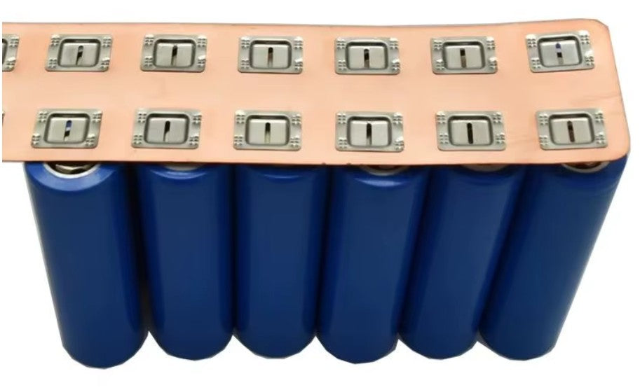 21700 2P Direct Copper Busbar 0.3mm 200A | Spot Weld Parallel Connector - lithium-ion battery cell