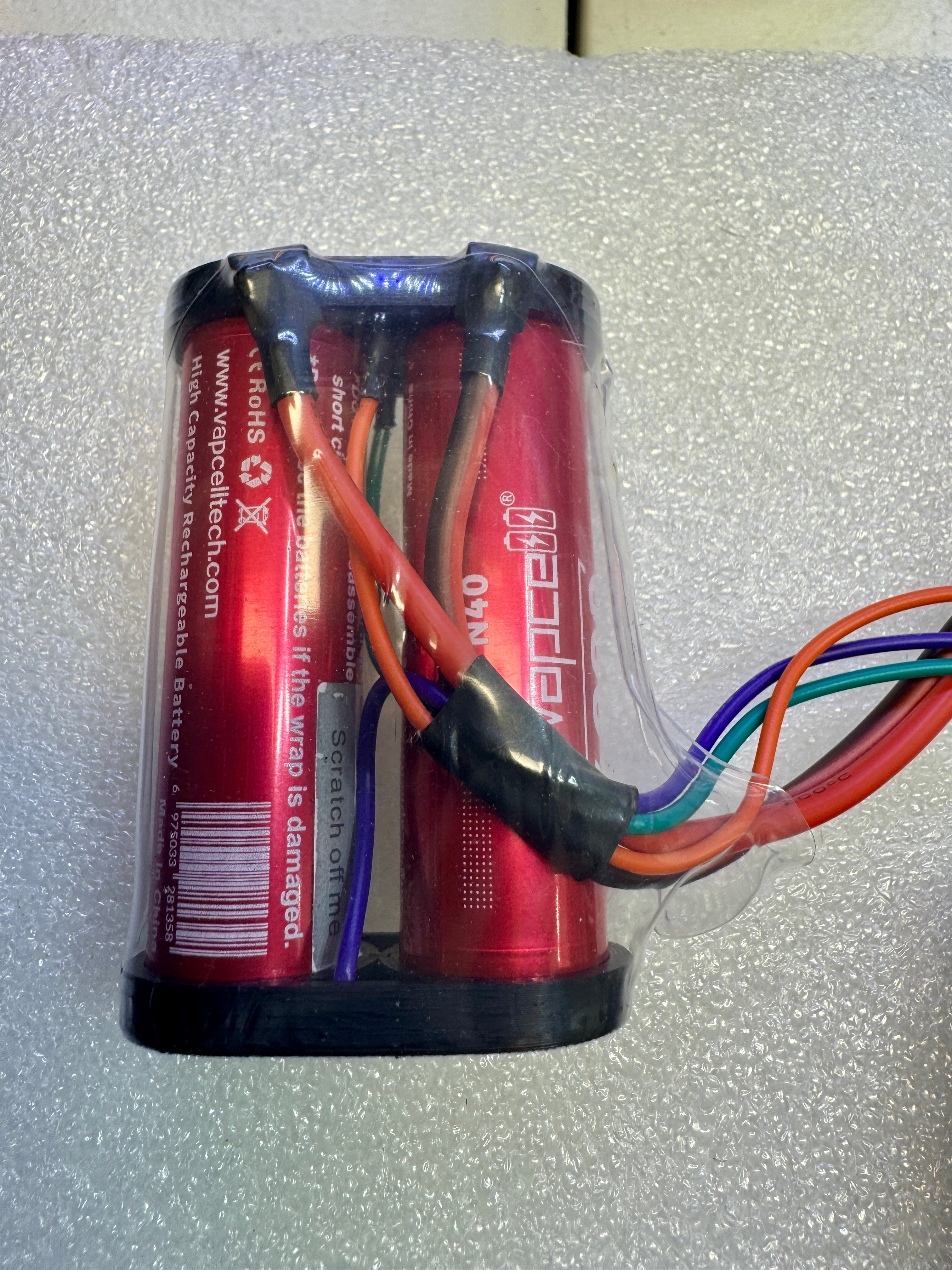 2S1P Receiver Battery Pack – 7.2V 4000mAh (Vapcell N40) – JST 3-Pin & 16AWG Cable