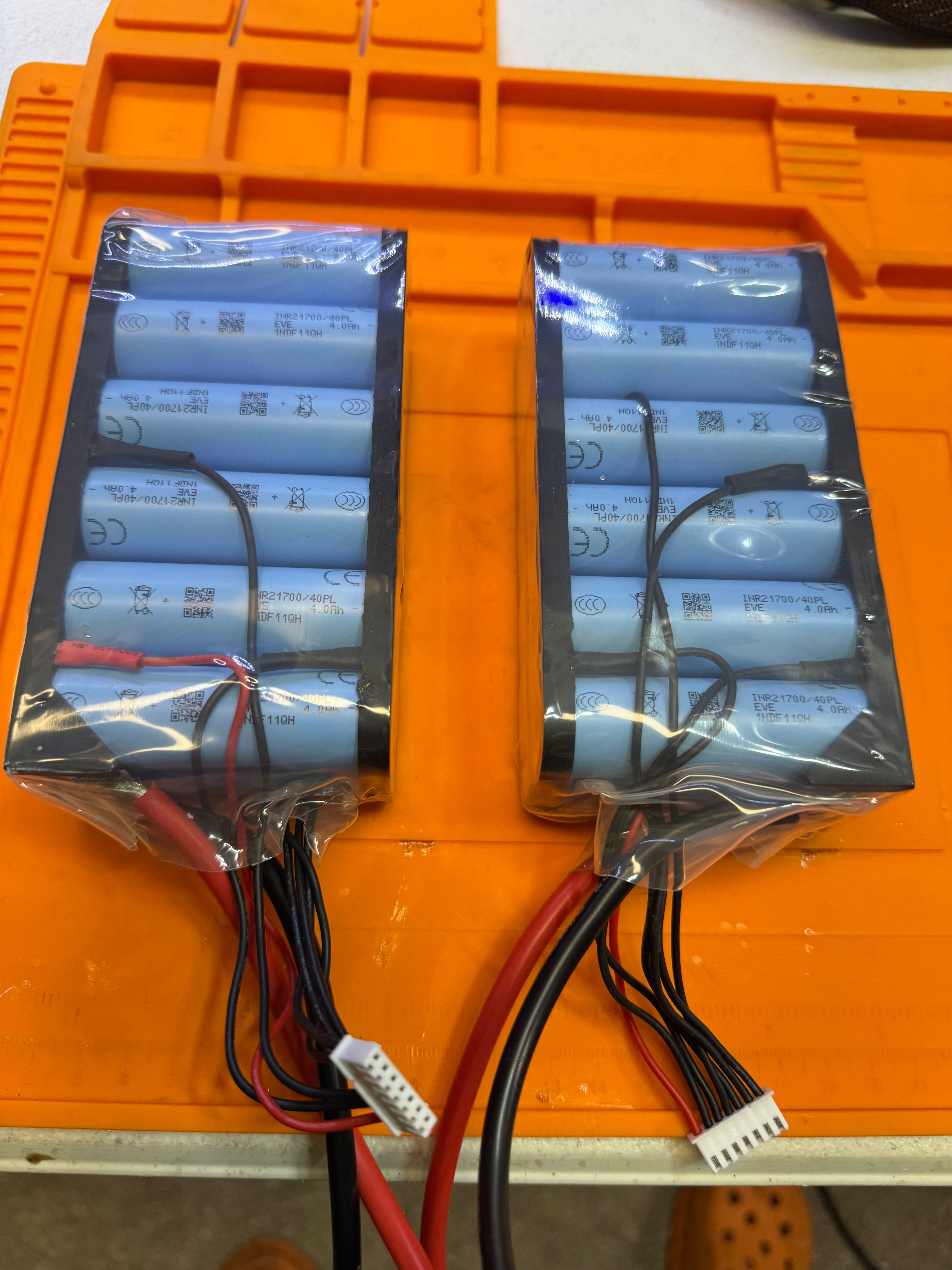 6S2P 22.2V 140A 8000 mAh Ultra-Lightweight LiPo Alternative – EVE 40PL Tabless Cells
