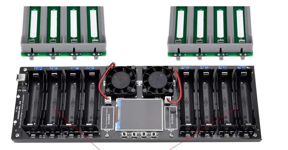 Smart Cell 8-Channel Tester/Charger for 18650/21700 cells