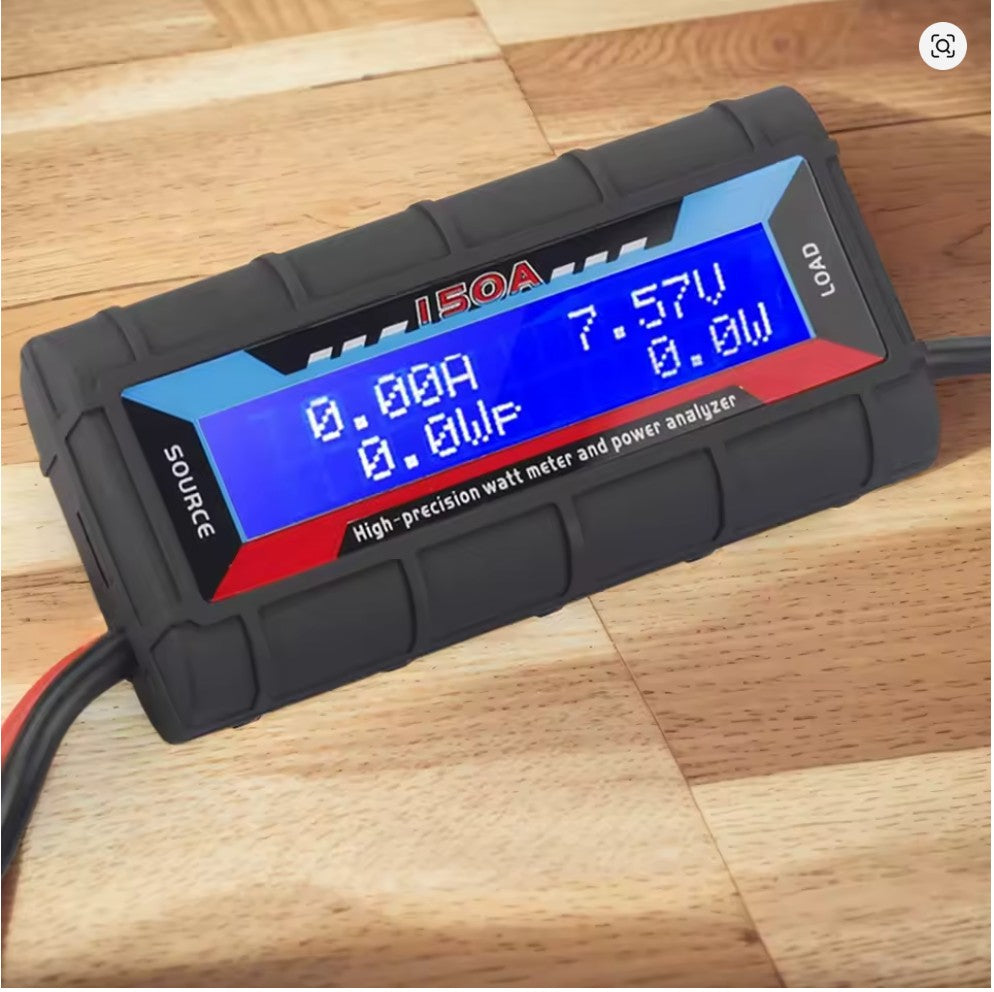 High Precision 150A Digital Watt & Amp Meter – RC Battery Analyzer with LCD Backlight