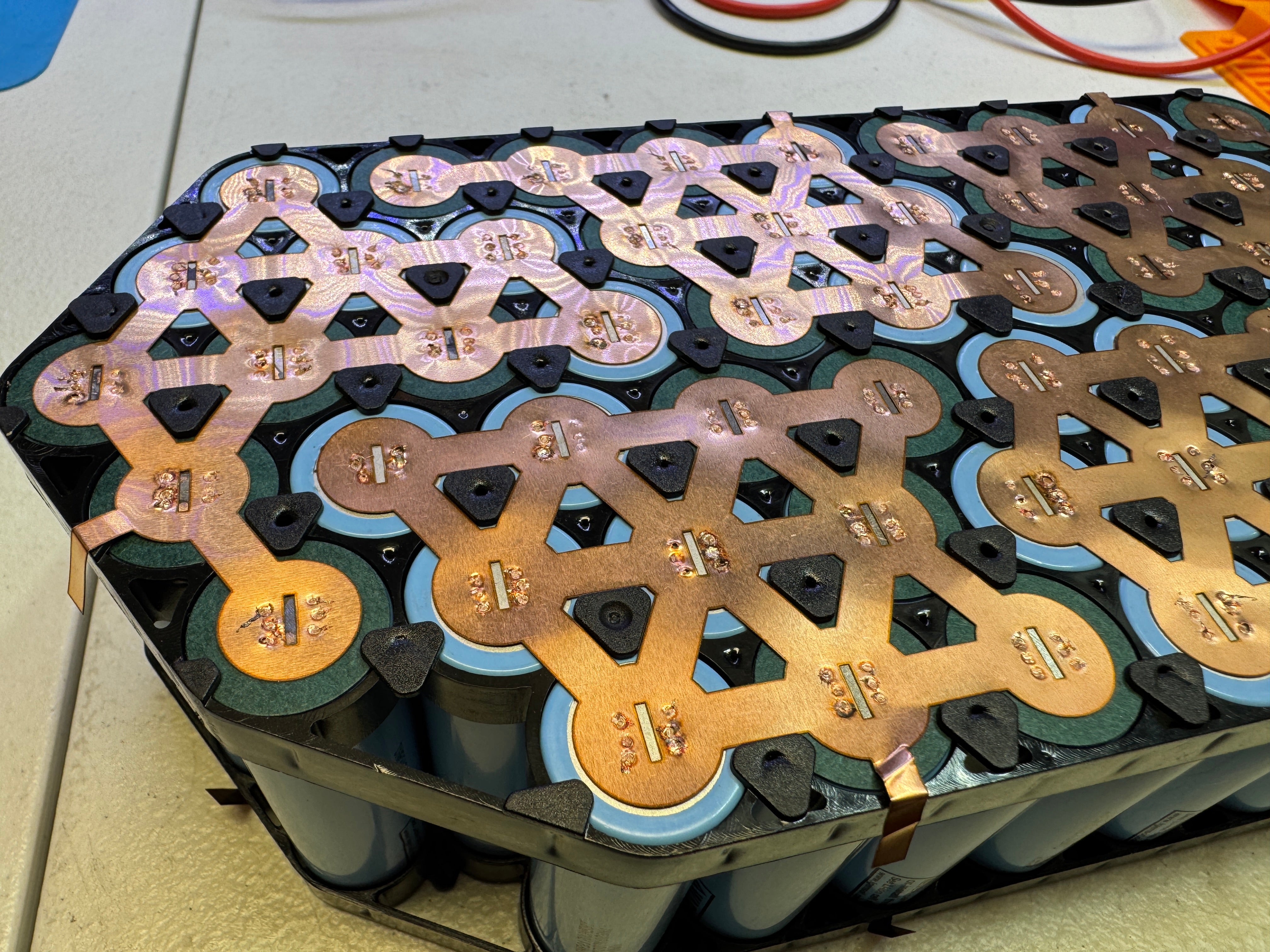 Copper Busbar Full Set for 52V 14S5P Shark Battery Case - Laser Cut
