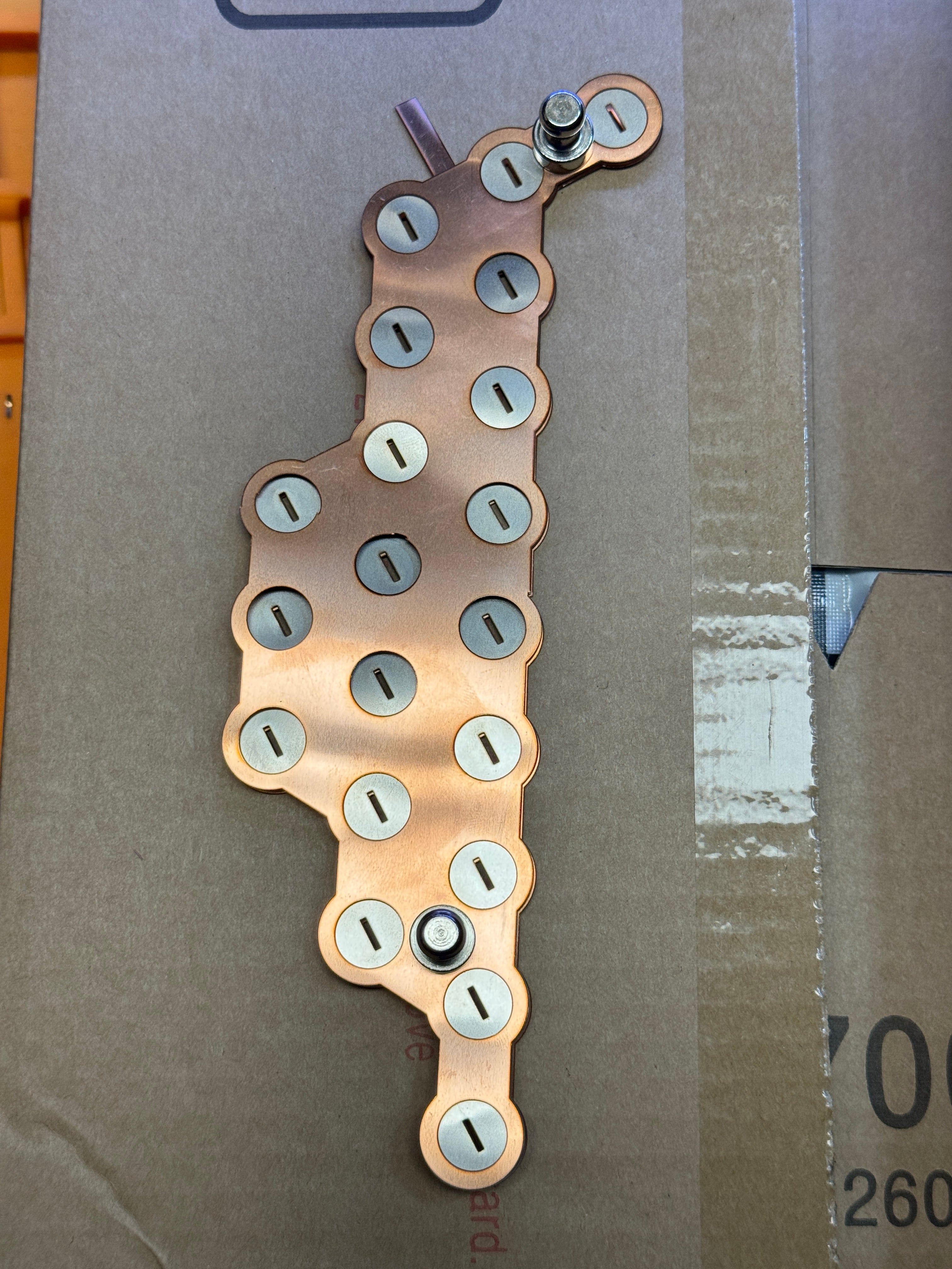 Custom Copper-Nickel-Copper Busbar — DIY500AMP Design