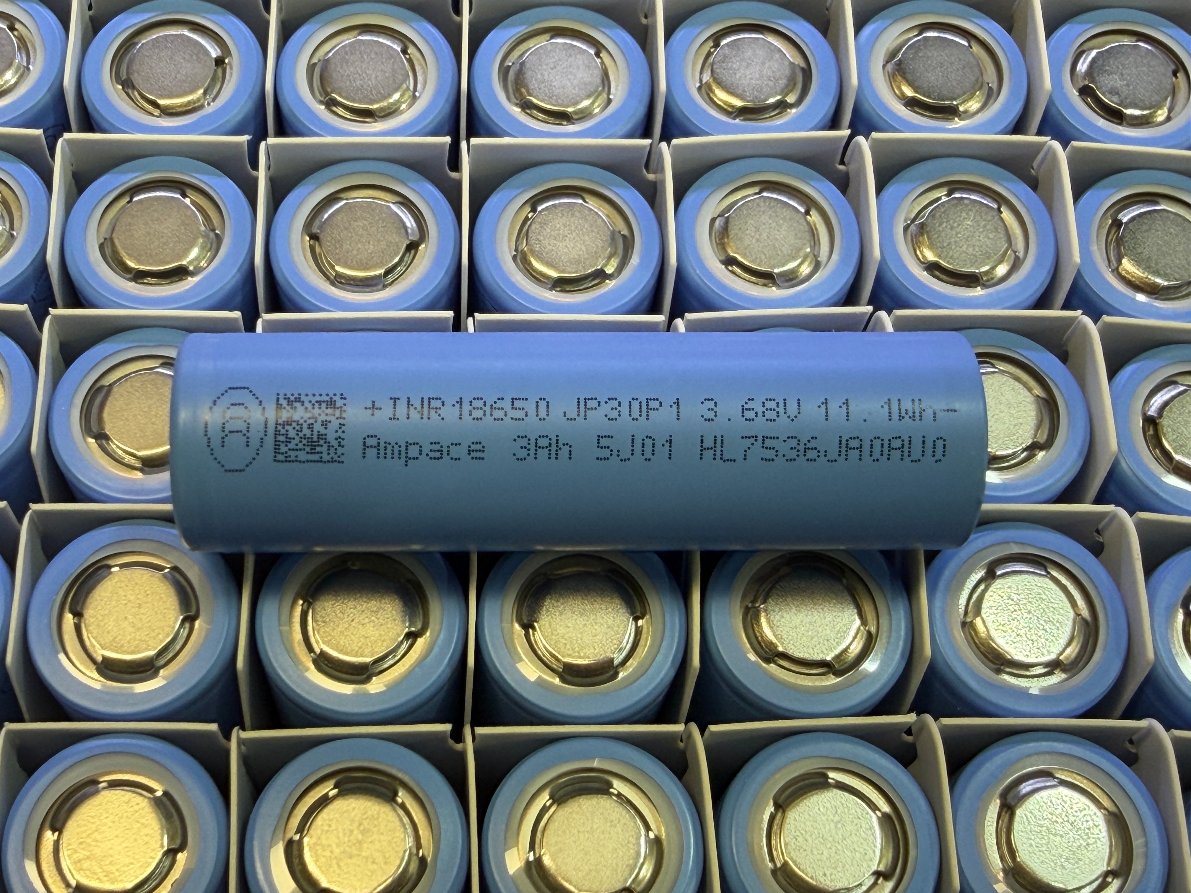 Ampace JP30P1 18650 3000mah 56A Battery Cell - Tabless Cell