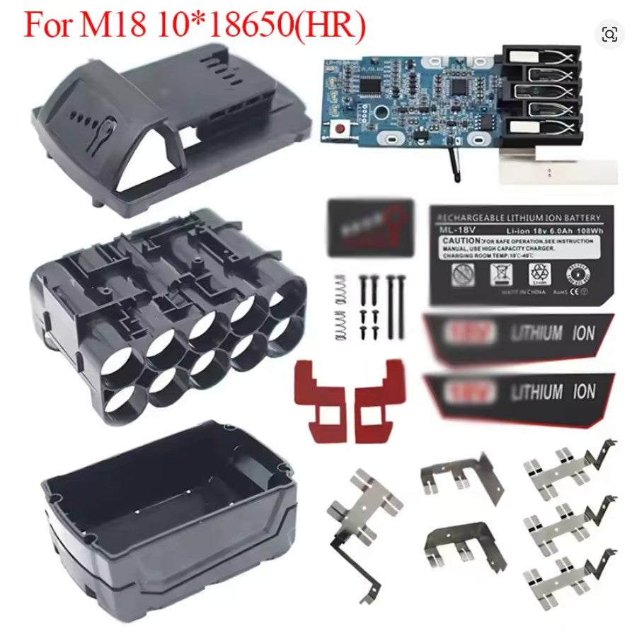 Milwaukee M18 18V 6Ah Battery Case & PCB Kit (No Cells Included)