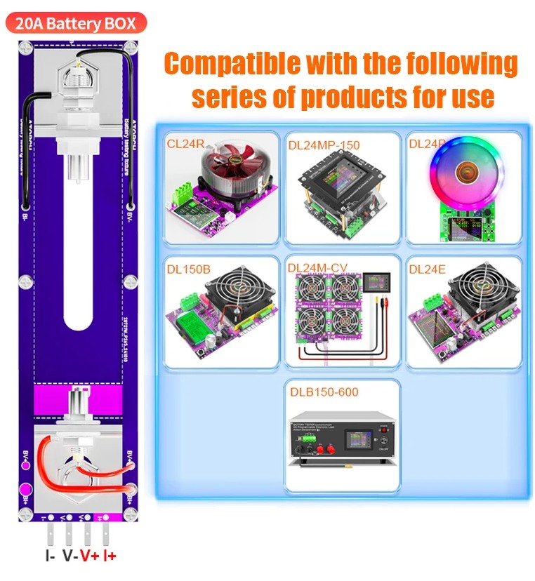 ATORCH 20A Battery Test Stand - battery building product