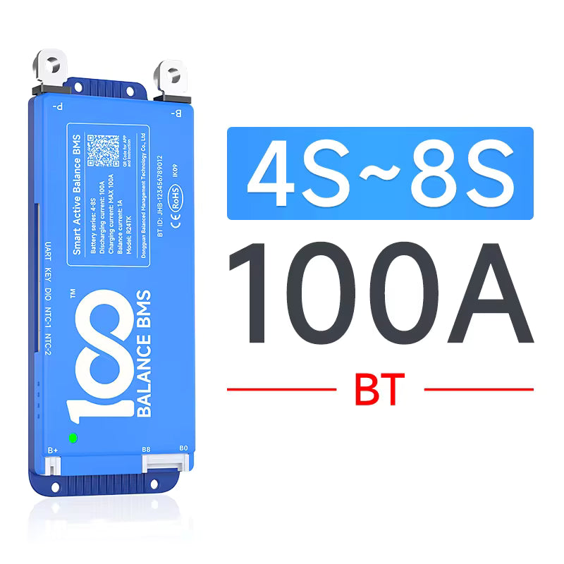 Daly Smart Active Balance BMS with Bluetooth (4S–24S) | UART / CAN | 60A–200A - battery management system