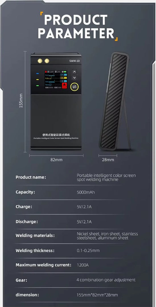 FNIRSI SWM-10 Portable Battery Spot Welder