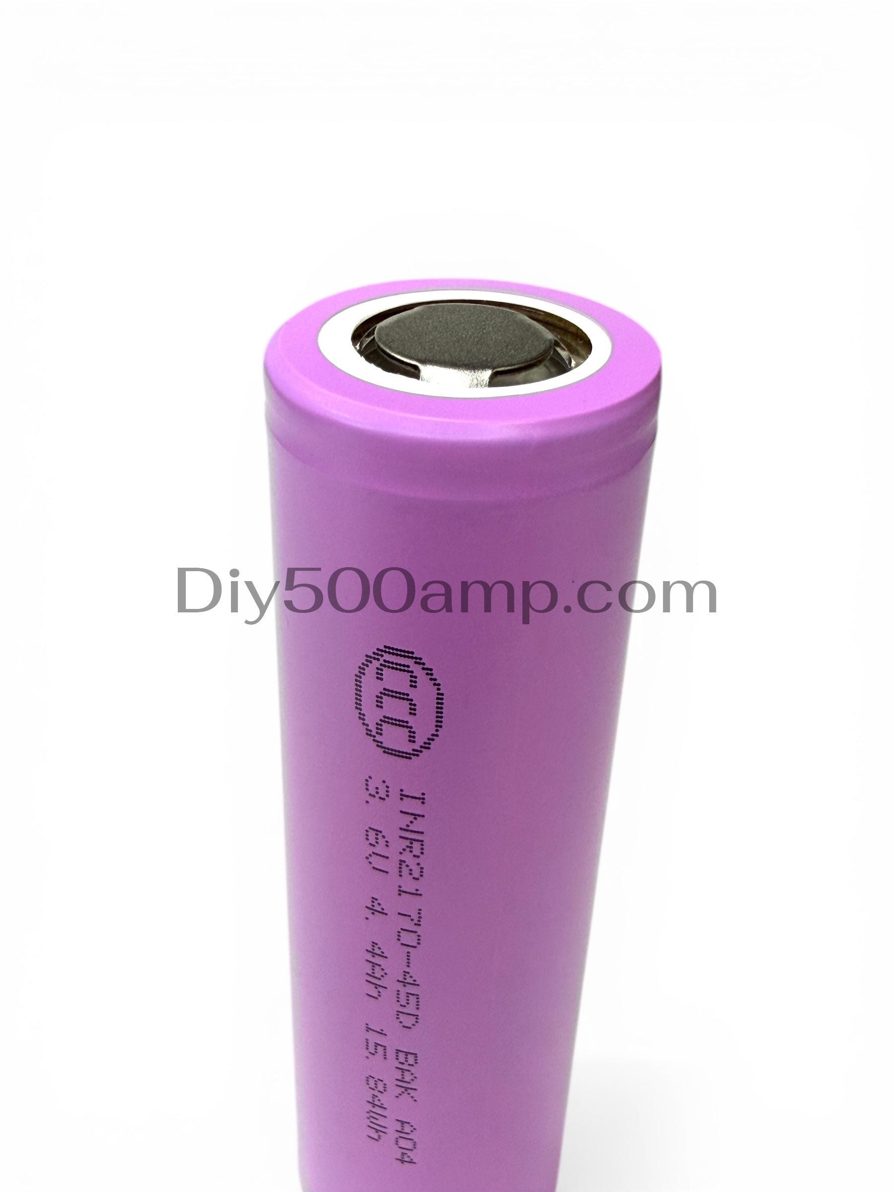 LG INR21700-45D 4400mAh lithium-ion battery cell, top view