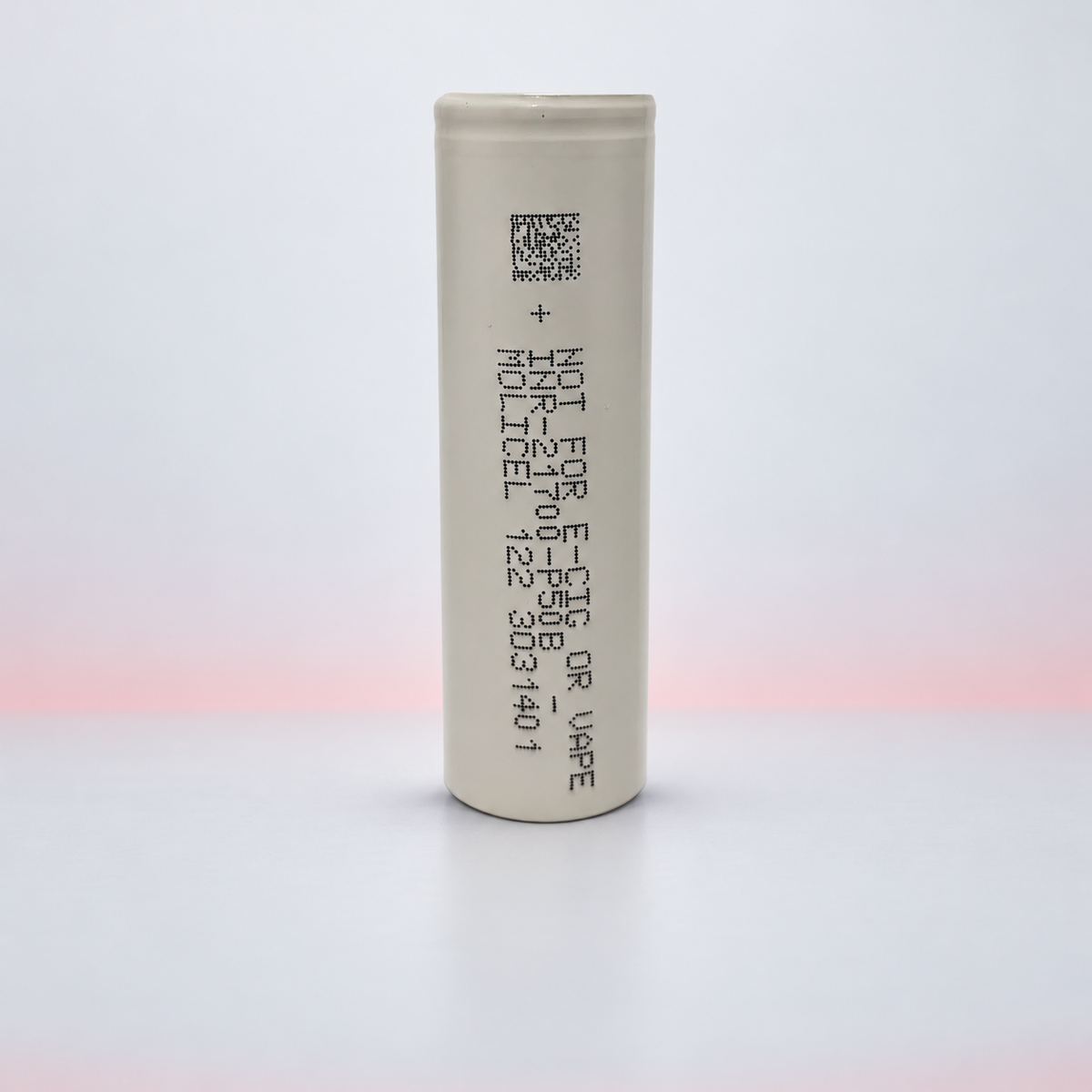 Molicel P50B 21700 5000mAh lithium-ion cell, single upright view