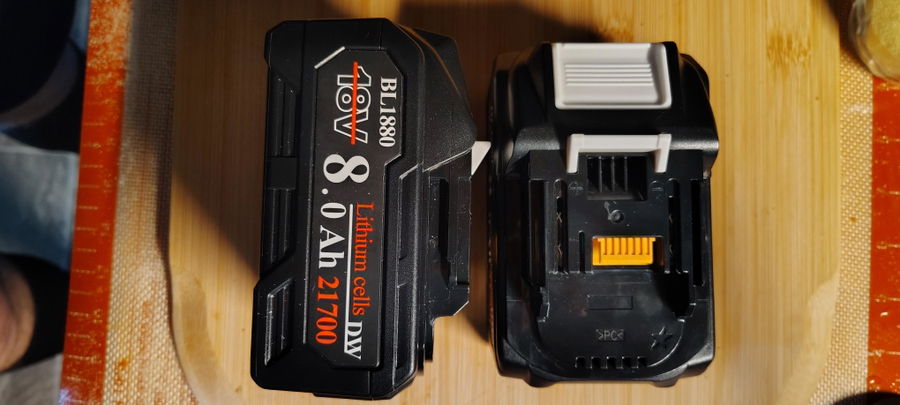 Customer-built 21700 Makita battery case with BMS and cells